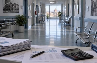 Итальянская больница и документы о финансировании здравоохранения