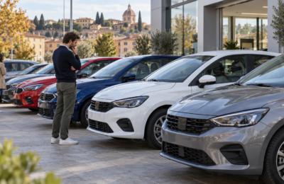 Покупатели выбирают новые автомобили в Италии